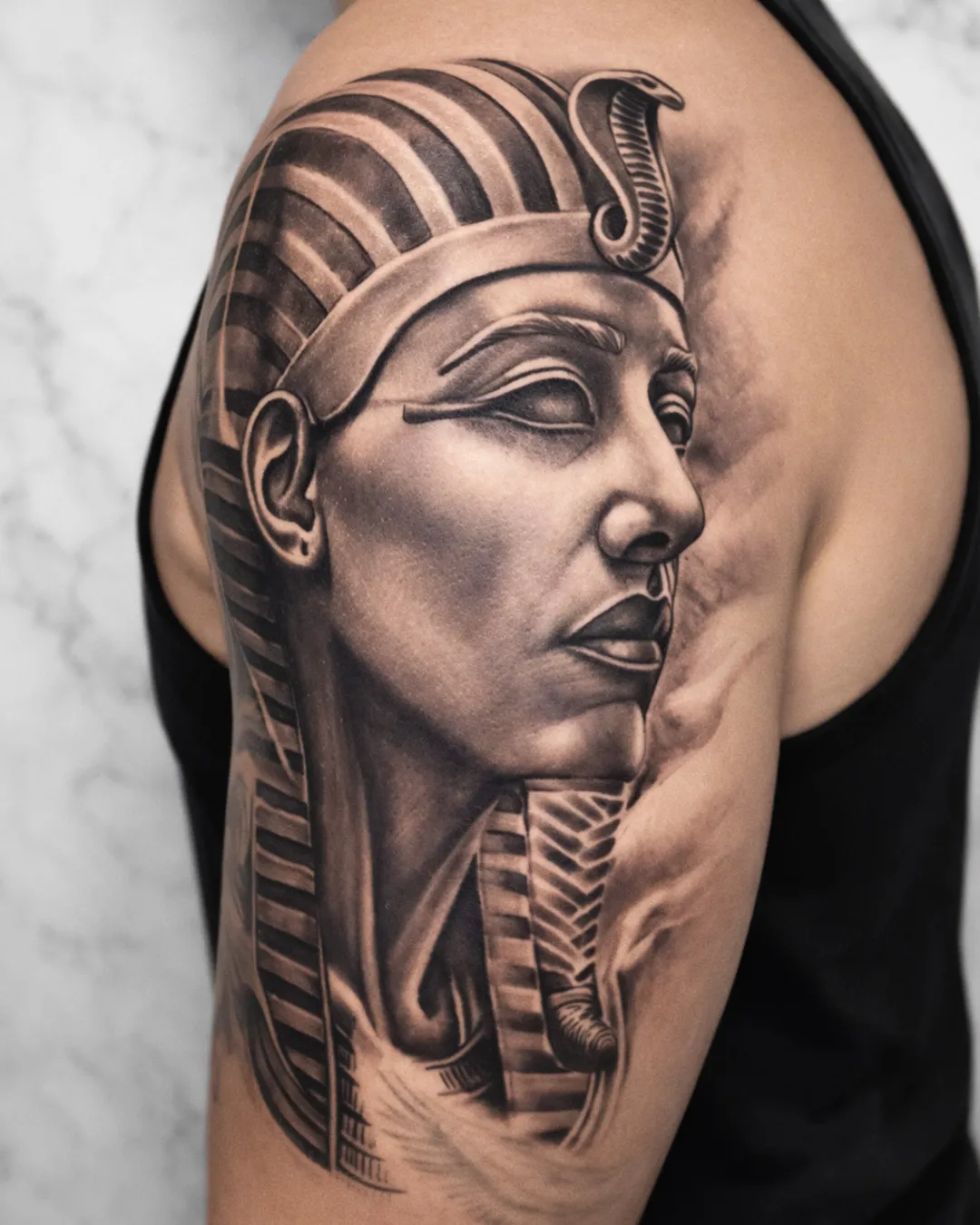 Tatouage réalisme réalisé par David chez Dodo Tattoo, Saint-Louis (La Réunion)