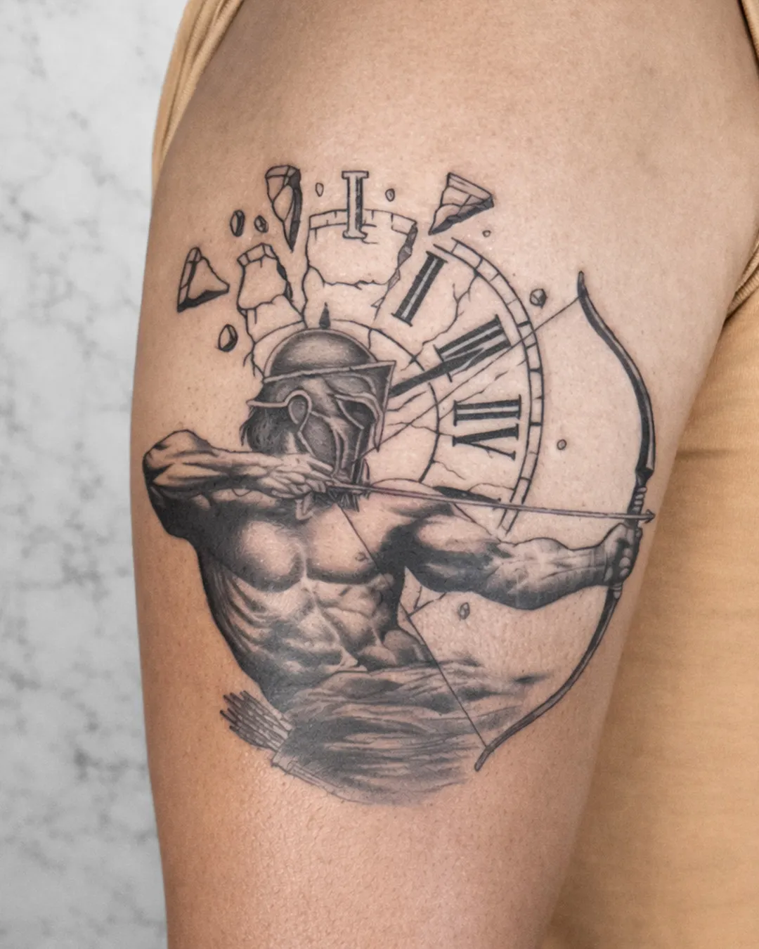 Tatouage réalisme réalisé par David chez Dodo Tattoo, Saint-Louis (La Réunion)