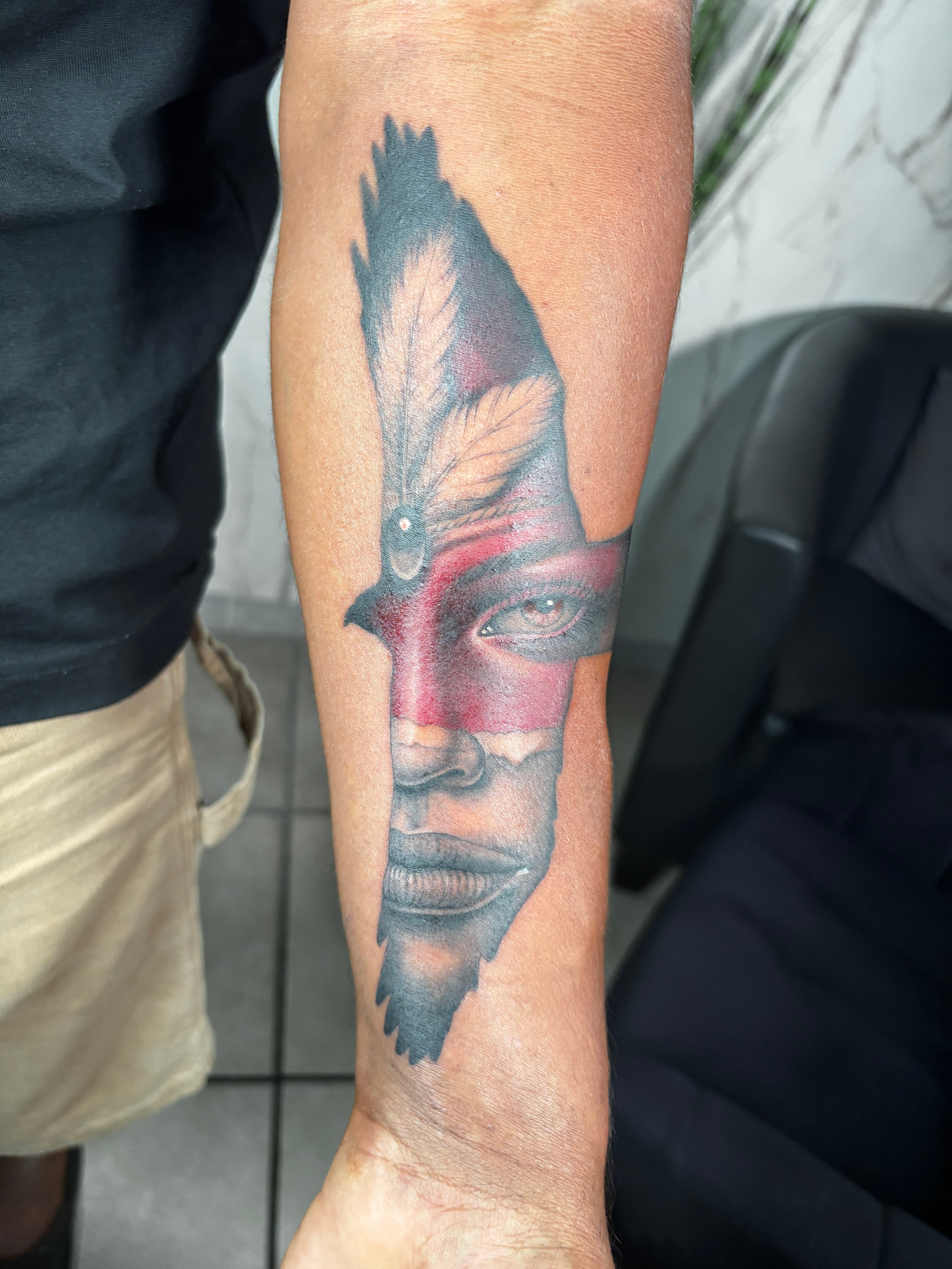 Tatouage réalisme réalisé par David chez Dodo Tattoo, Saint-Louis (La Réunion)