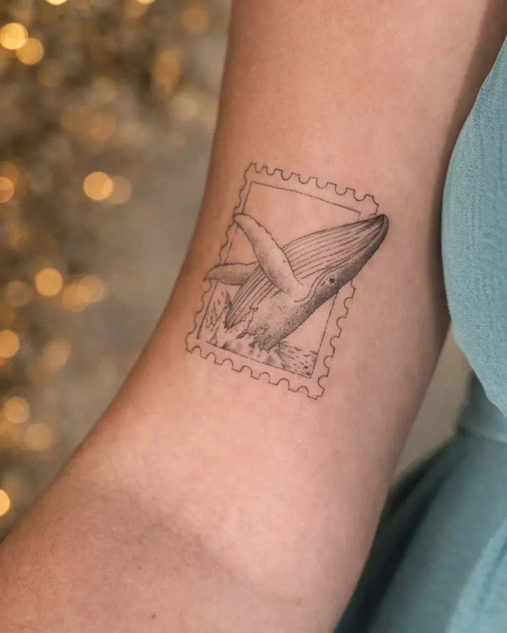 Tatouage fine line réalisé par Mathieu chez Dodo Tattoo, Saint-Louis (La Réunion)