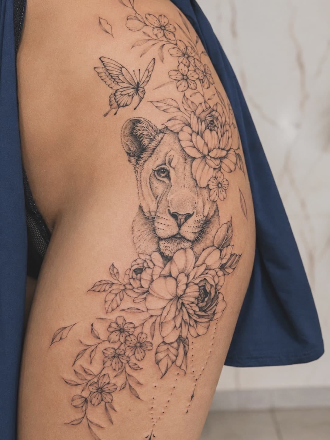 Tatouage réalisé par Mathieu chez Dodo Tattoo, Saint-Louis (La Réunion)